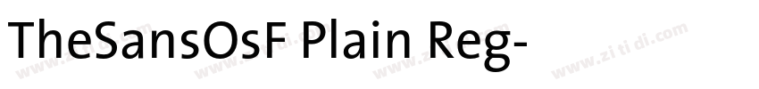 TheSansOsF Plain Reg字体转换